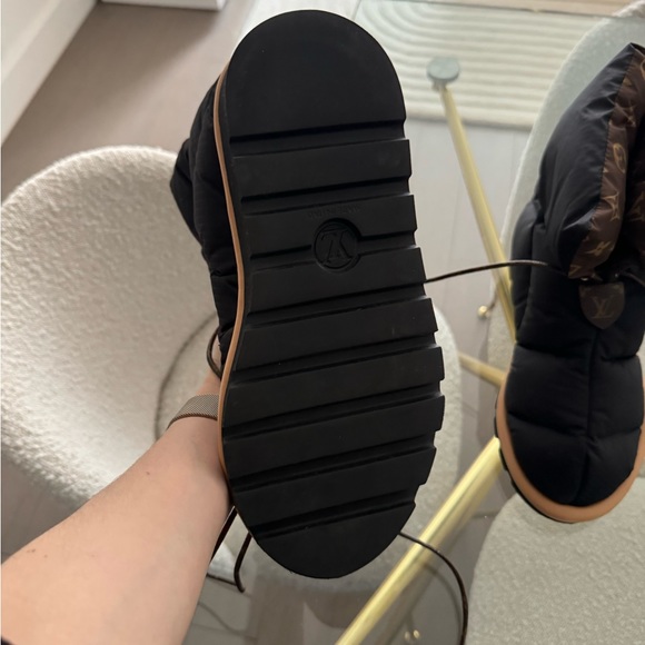 Louis Vuitton Nylon Monogram Pillow Boots, Black, size 37 - Picture 5 of 5